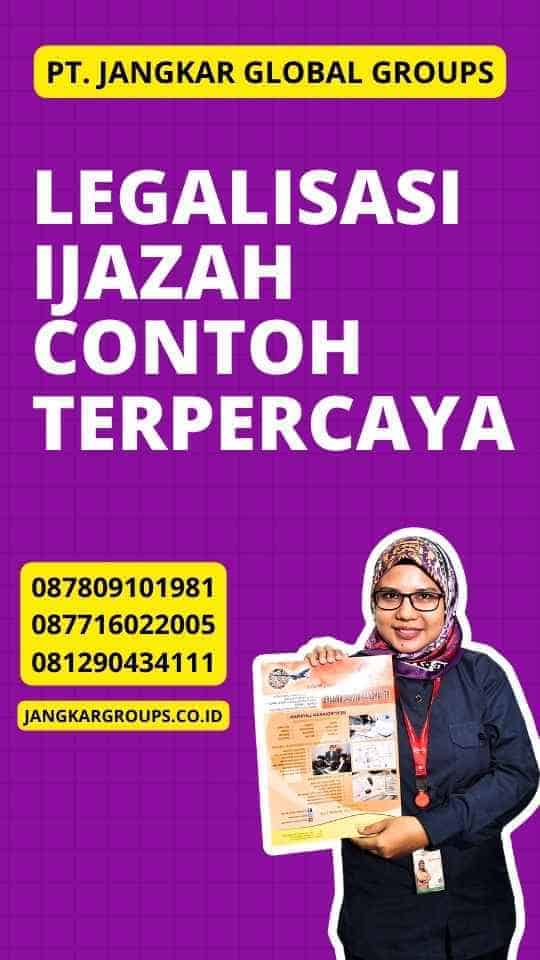 Legalisasi Ijazah Contoh Terpercaya