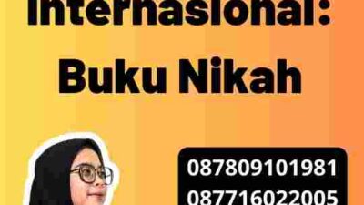 Legalisasi Internasional: Buku Nikah