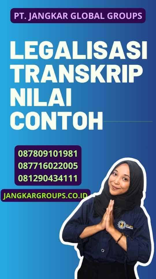 Legalisasi Transkrip Nilai Contoh