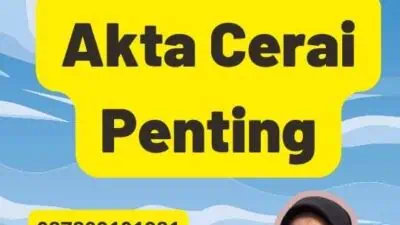 Legalisir Akta Cerai Penting