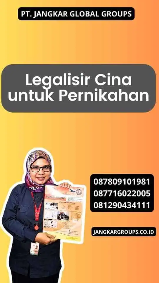 Legalisir Cina untuk Pernikahan