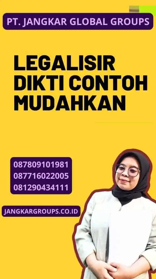 Legalisir Dikti Contoh Mudahkan