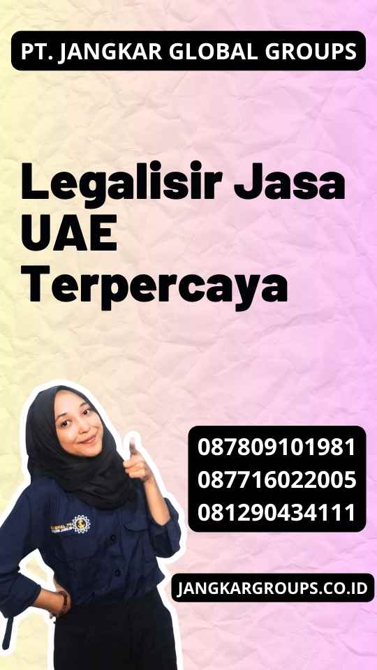 Legalisir Jasa UAE Terpercaya