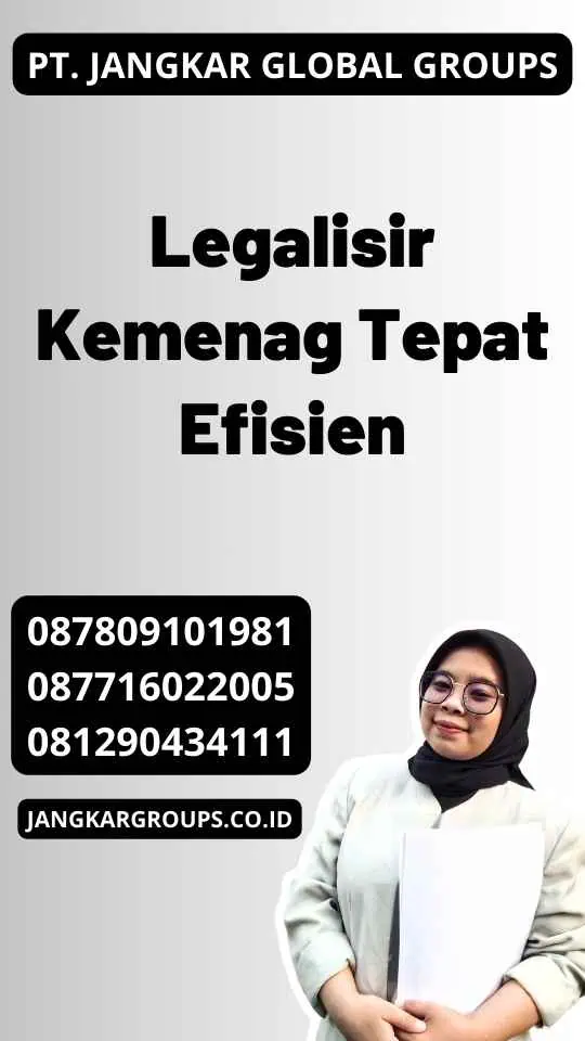 Legalisir Kemenag Tepat Efisien