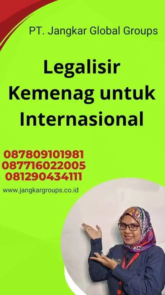 Legalisir Kemenag untuk Internasional