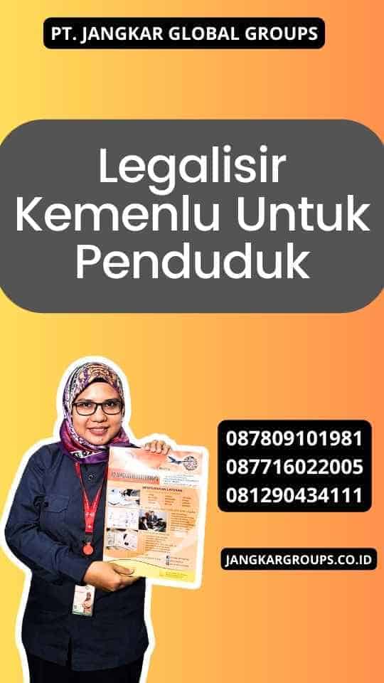 Legalisir Kemenlu Untuk Penduduk