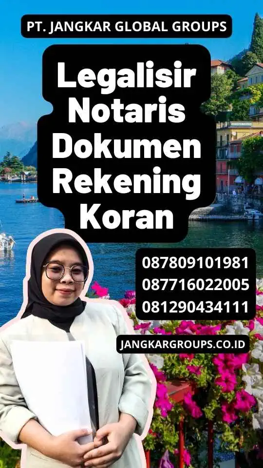 Legalisir Notaris Dokumen Rekening Koran