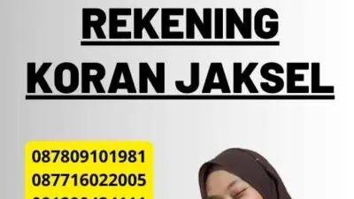 Legalisir Notaris Rekening Koran JakSel