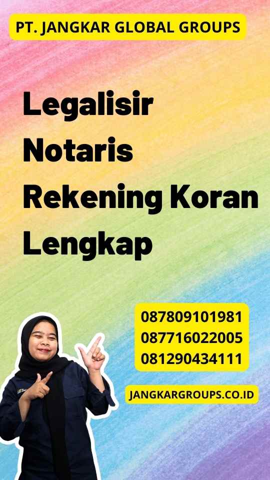 Legalisir Notaris Rekening Koran Lengkap