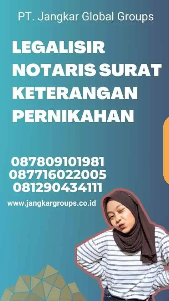 Legalisir Notaris Surat Keterangan Pernikahan