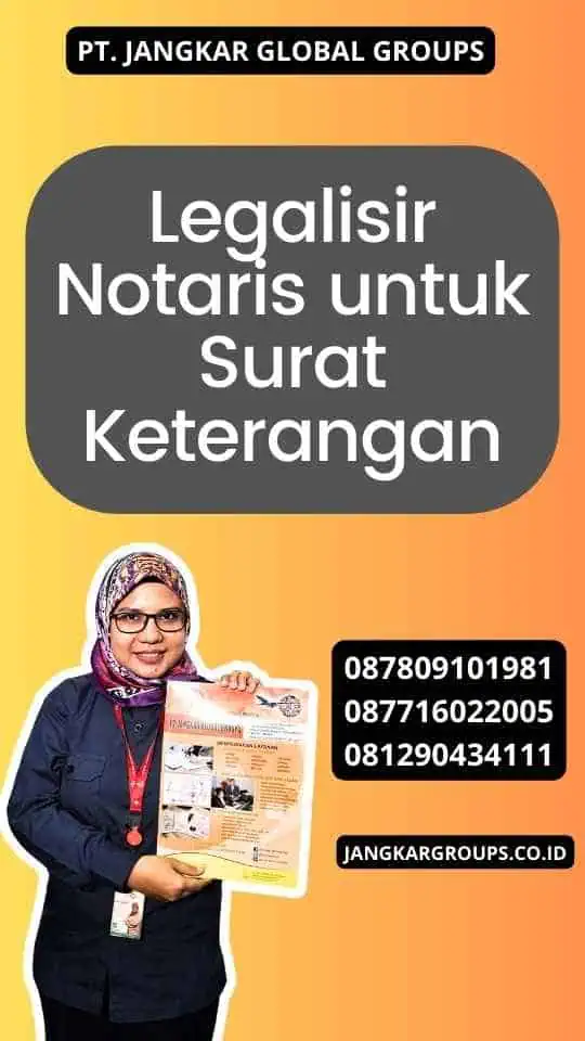 Legalisir Notaris untuk Surat Keterangan