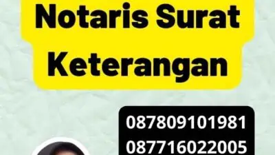 Legalisir Pengesahan Notaris Surat Keterangan