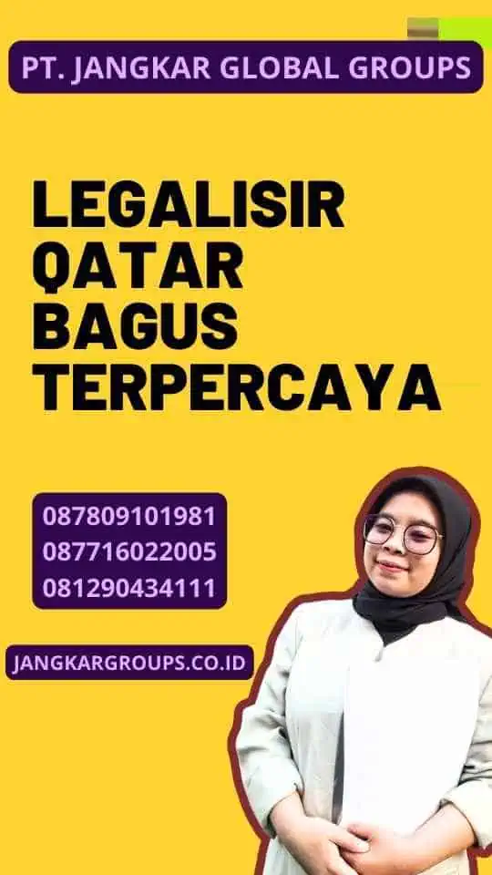 Legalisir Qatar Bagus Terpercaya