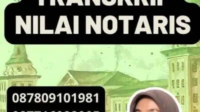 Legalisir Transkrip Nilai Notaris