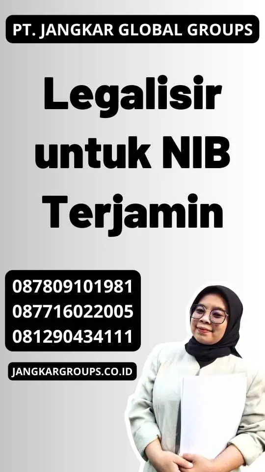 Legalisir untuk NIB Terjamin