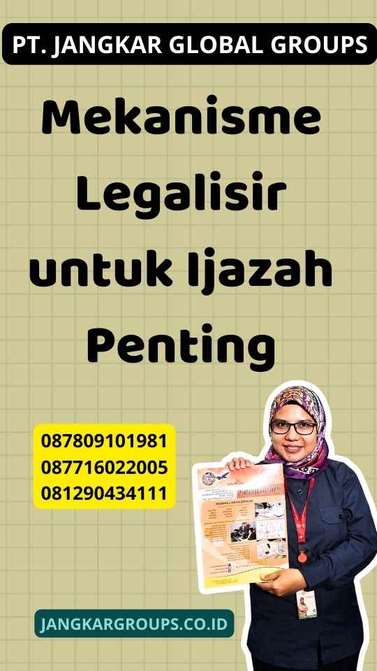 Mekanisme Legalisir untuk Ijazah Penting