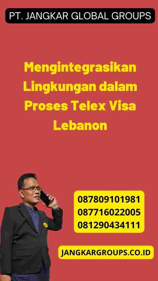 Mengintegrasikan Lingkungan dalam Proses Telex Visa Lebanon