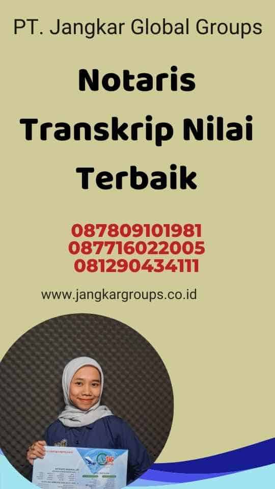 Notaris Transkrip Nilai Terbaik