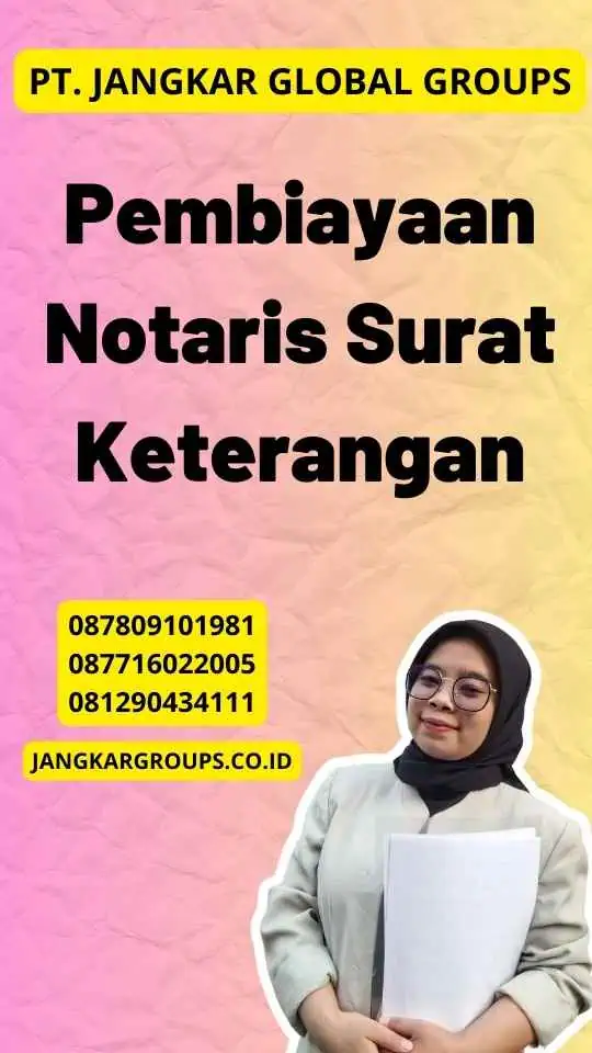 Pembiayaan Notaris Surat Keterangan