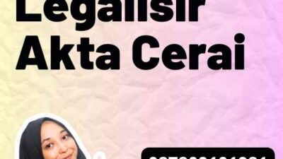 Pembuatan Legalisir Akta Cerai