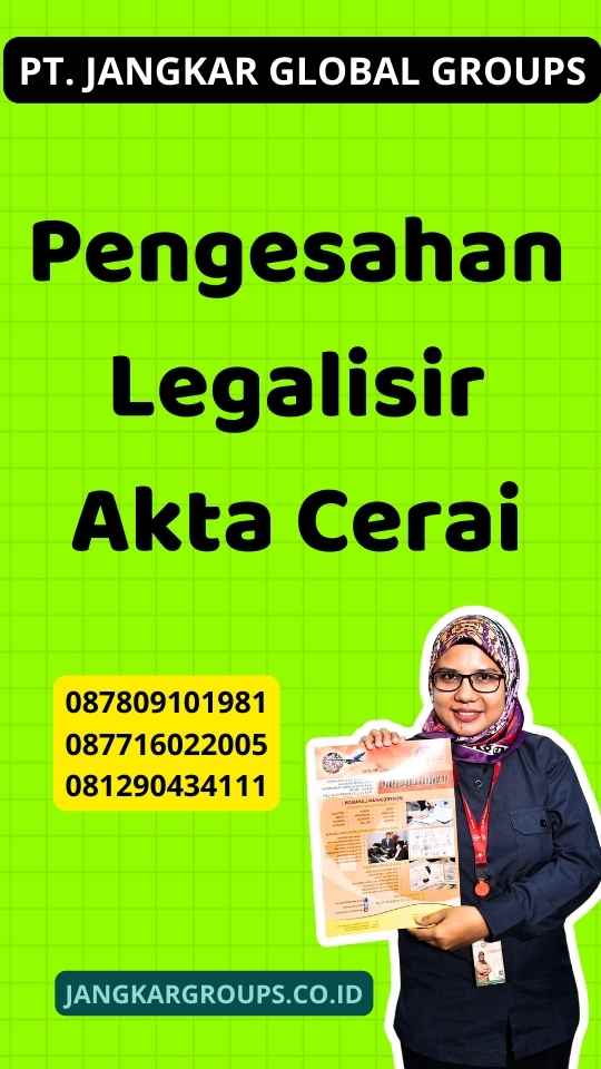 Pengesahan Legalisir Akta Cerai