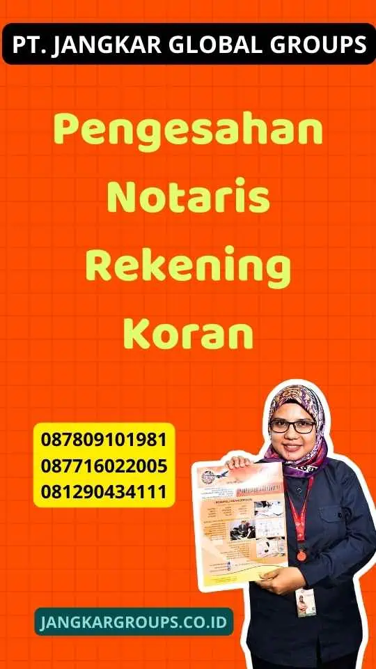 Pengesahan Notaris Rekening Koran