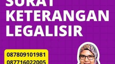 Pengurusan Notaris Surat Keterangan Legalisir