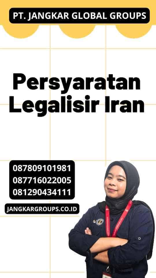 Persyaratan Legalisir Iran