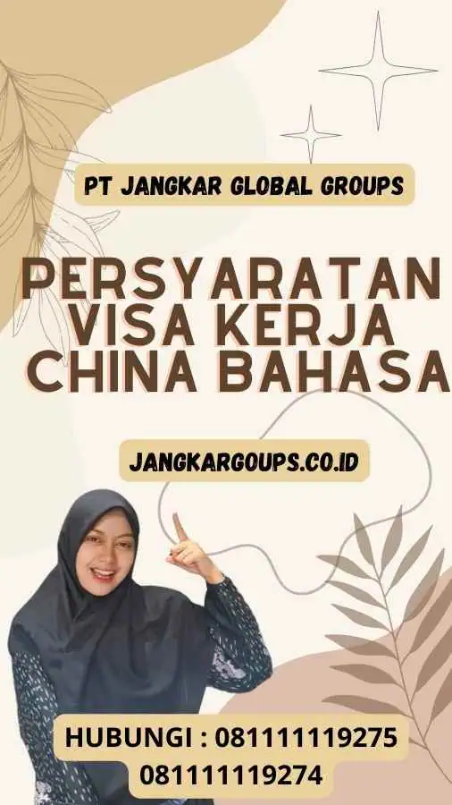 Persyaratan Visa Kerja China Bahasa