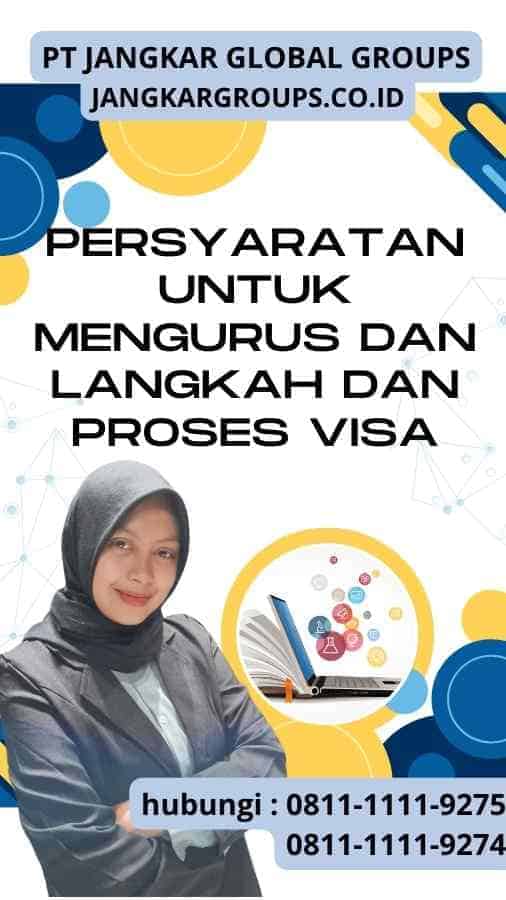 Persyaratan untuk Mengurus dan Langkah dan Proses Visa