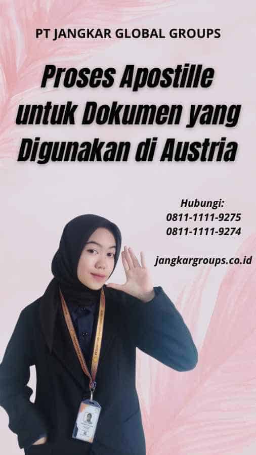 Proses Apostille untuk Dokumen yang Digunakan di Austria