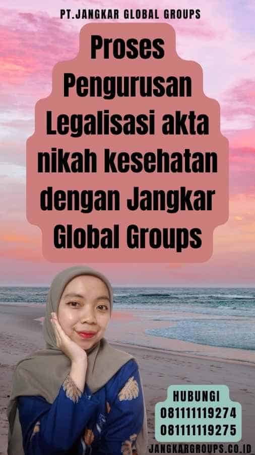 Proses Pengurusan Legalisasi akta nikah kesehatan dengan Jangkar Global Groups