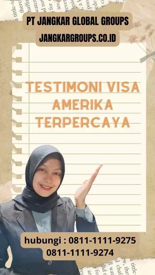 Testimoni Visa Amerika Terpercaya