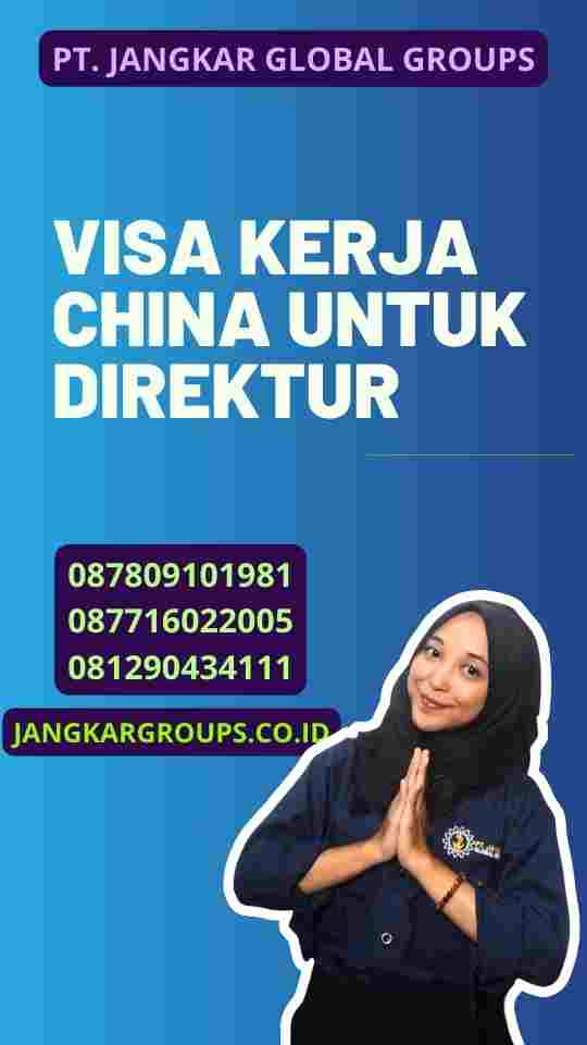 Visa Kerja China untuk Direktur