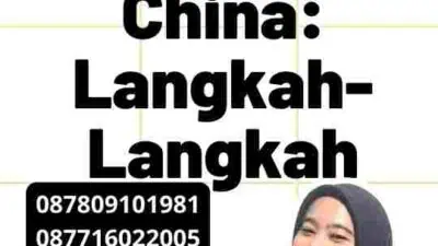 Visa Pasangan China: Langkah-Langkah