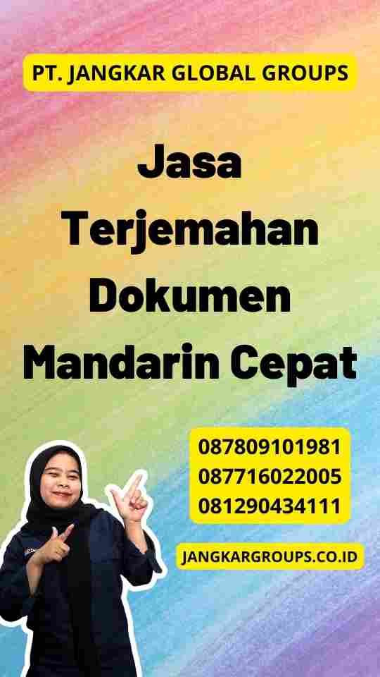 Jasa Terjemahan Dokumen Mandarin Cepat