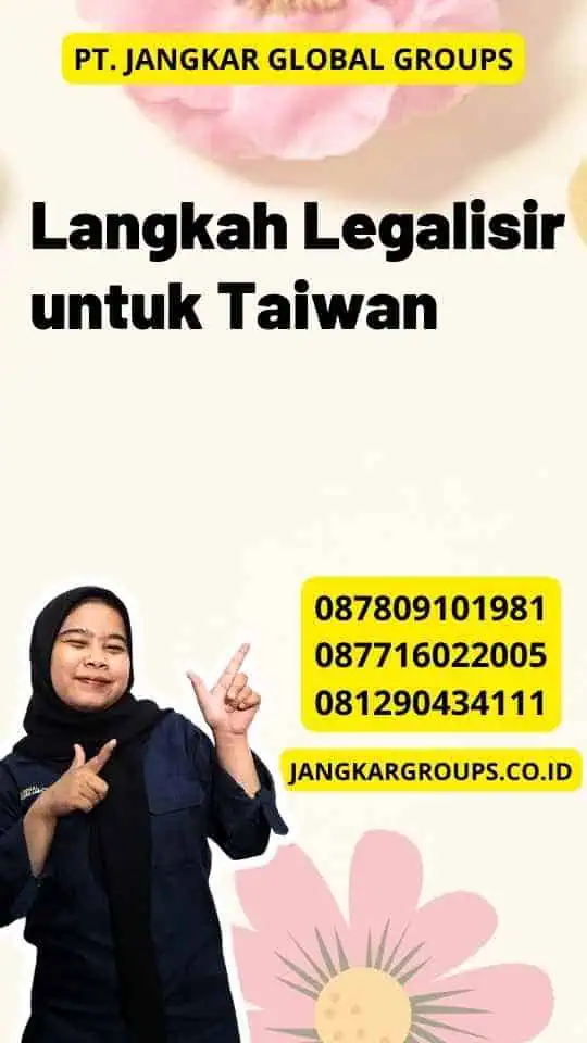 Langkah Legalisir untuk Taiwan