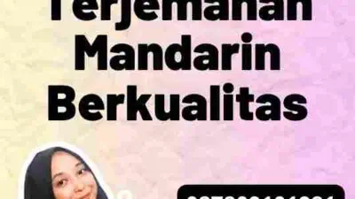 Layanan Jasa Terjemahan Mandarin Berkualitas