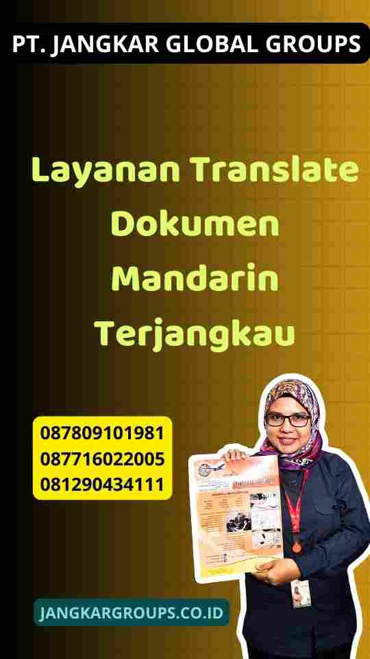 Layanan Translate Dokumen Mandarin Terjangkau