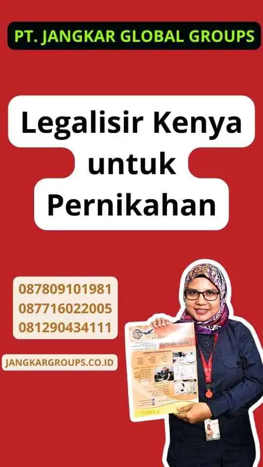 Legalisir Kenya untuk Pernikahan