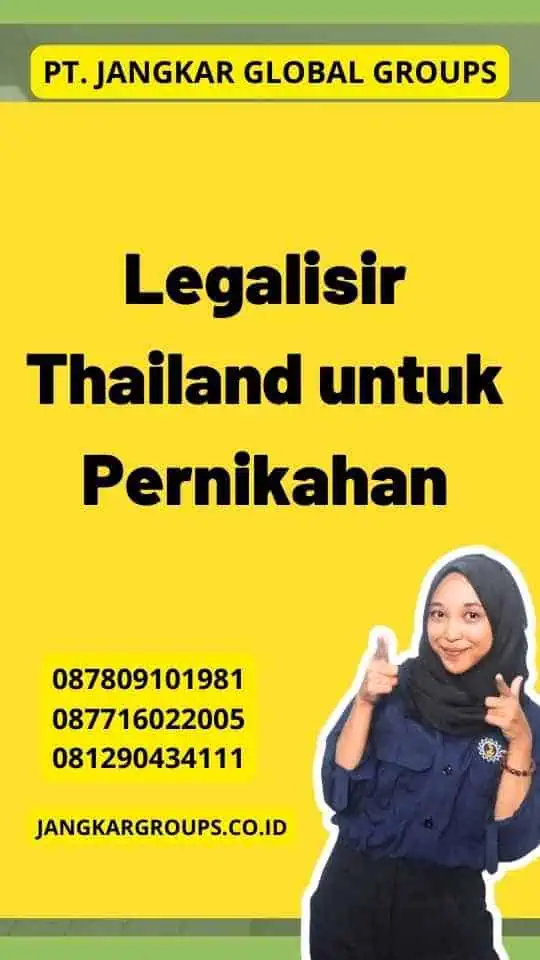 Legalisir Thailand untuk Pernikahan