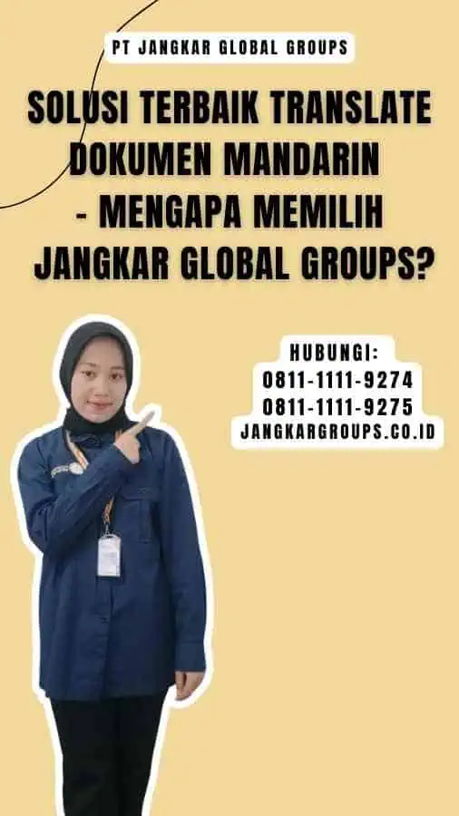 Solusi Terbaik Translate Dokumen Mandarin - Mengapa Memilih Jangkar Global Groups