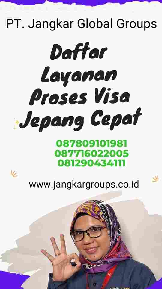 Daftar Layanan Proses Visa Jepang Cepat