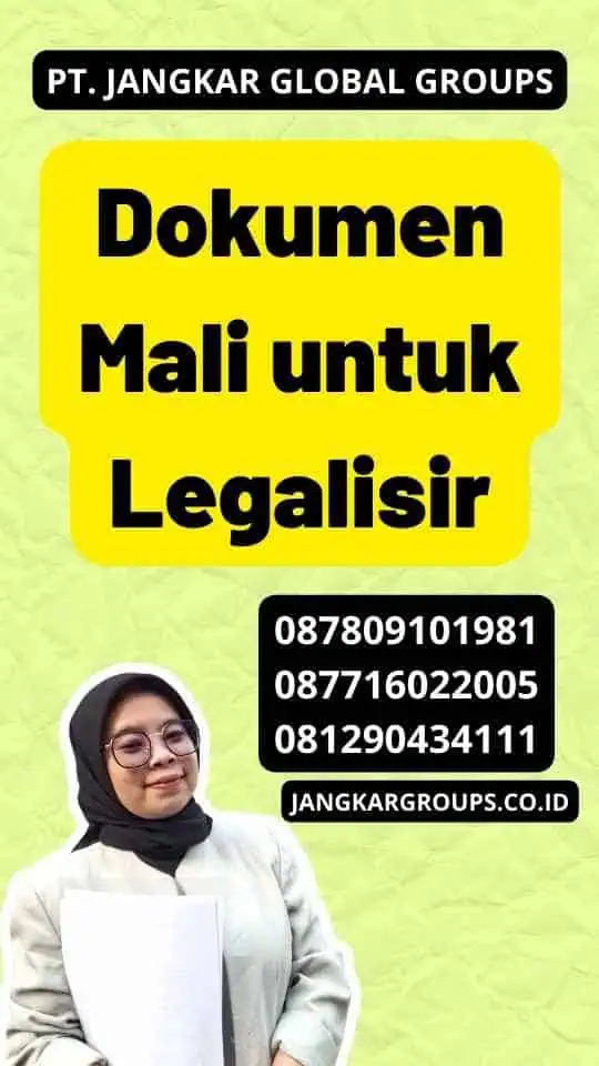 Dokumen Mali untuk Legalisir