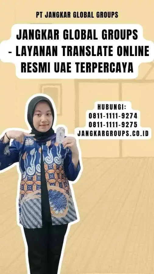 Jangkar Global Groups - Layanan Translate Online Resmi UAE Terpercaya