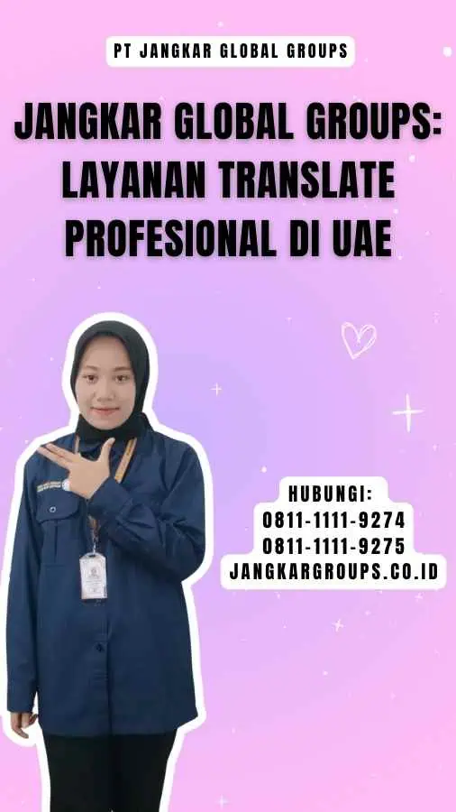 Jangkar Global Groups Layanan Translate Profesional di UAE