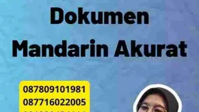 Jasa Terjemahan Dokumen Mandarin Akurat