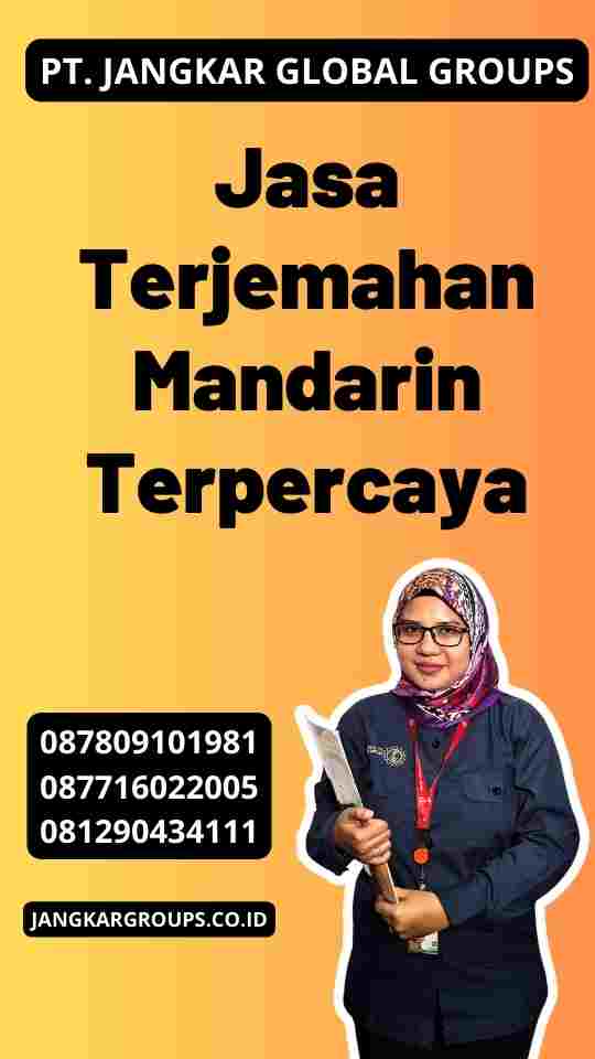 Jasa Terjemahan Mandarin Terpercaya