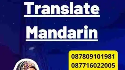 Kualitas Jasa Translate Mandarin