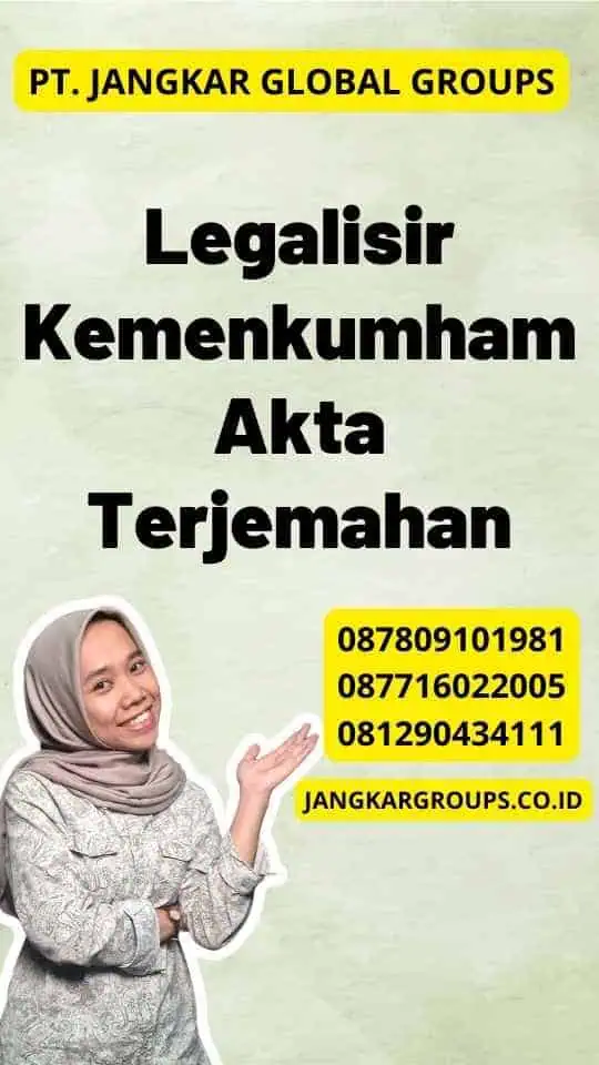 Legalisir Kemenkumham Akta Terjemahan